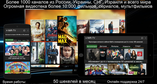 "Мир-ТВ." Русское интернет телевидение в Израиле